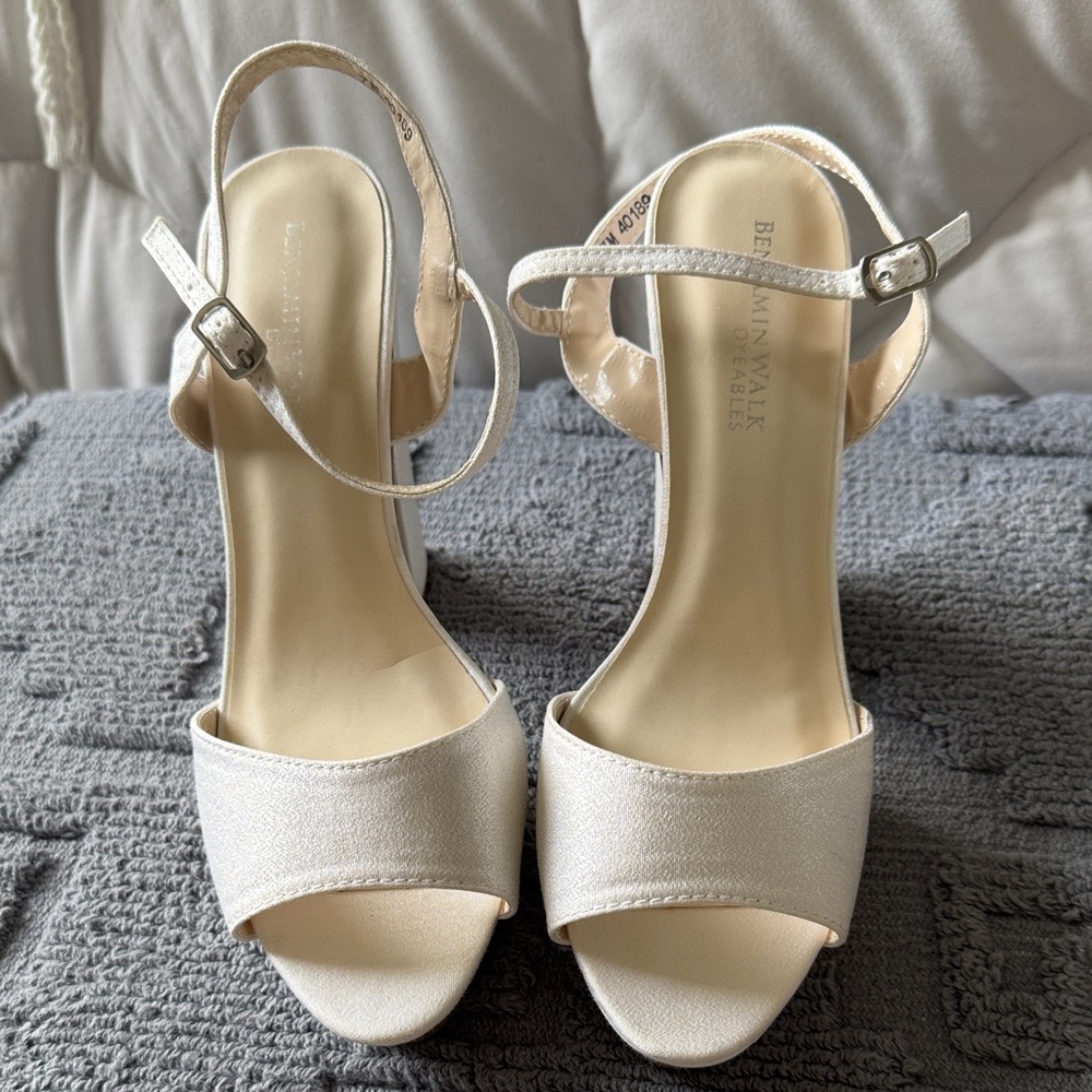 Benjamin Walk Women's White Heels
